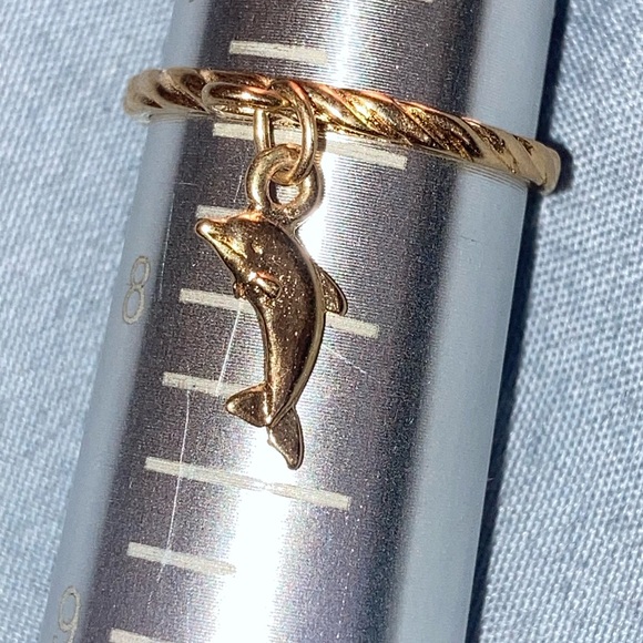 Gold  Charm Ring pick size and charm - Picture 5 of 16